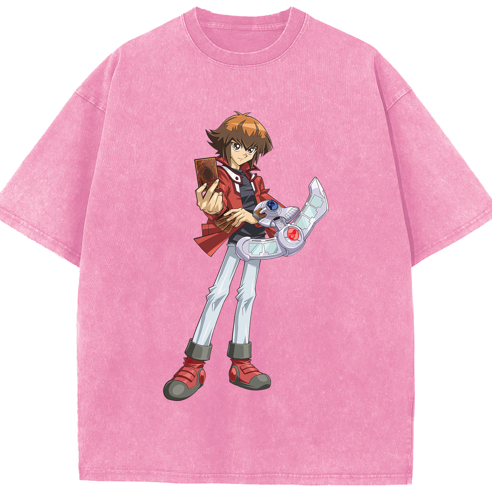 （画像用） 遊☆戯☆王 Yu-Gi-Oh! 綿100% ヴィンテージ風 半袖Tシャツ（フロントプリント）